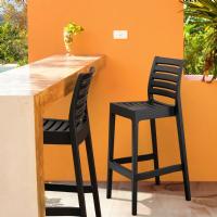 Ares Resin Outdoor Barstool Black ISP101-BLA - 6