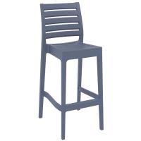 Ares Resin Outdoor Barstool Dark Gray ISP101-DGR