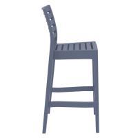 Ares Resin Outdoor Barstool Dark Gray ISP101-DGR - 1