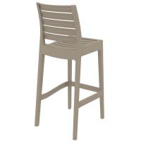 Ares Resin Outdoor Barstool Taupe ISP101-DVR - 2