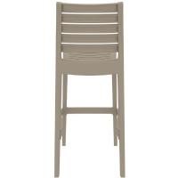 Ares Resin Outdoor Barstool Taupe ISP101-DVR - 3