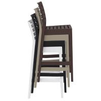 Ares Resin Outdoor Barstool Taupe ISP101-DVR - 6