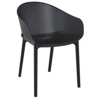 Sky Outdoor-Indoor Armchair Black ISP102-BLA