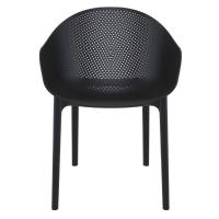 Sky Outdoor-Indoor Armchair Black ISP102-BLA - 2