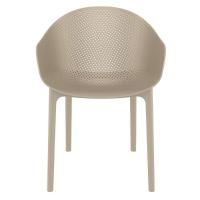 Sky Outdoor-Indoor Armchair Taupe ISP102-DVR - 2