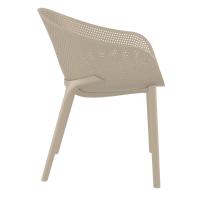 Sky Outdoor-Indoor Armchair Taupe ISP102-DVR - 3