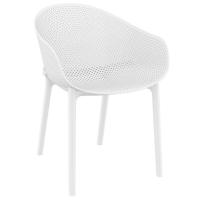 Sky Outdoor-Indoor Armchair White ISP102-WHI