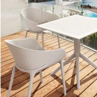 Sky Outdoor Bistro Set 3 Piece White ISP1021S-WHI - 8