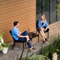 Sky Outdoor Indoor Lounge Chair Black ISP103-BLA - 7