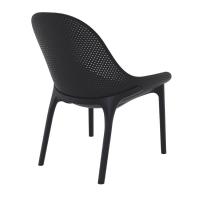 Sky Outdoor Indoor Lounge Chair Black ISP103-BLA - 8