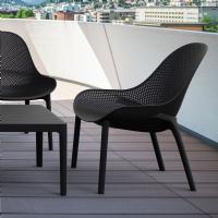 Sky Outdoor Indoor Lounge Chair Black ISP103-BLA - 13