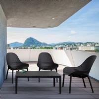 Sky Outdoor Indoor Lounge Chair Dark Gray ISP103-DGR - 8