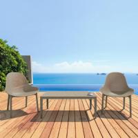 Sky Outdoor Indoor Lounge Chair Black ISP103-BLA - 18