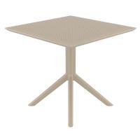 Sky Square Dining Table 31 inch Taupe ISP106-DVR - 2