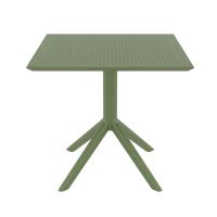 Sky Square Table 31 inch Olive Green ISP106-OLG - 1