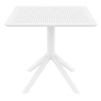Sky Square Dining Table 31 inch White ISP106-WHI - 1