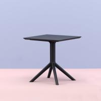 Sky Square Dining Table 27 inch Black ISP108-BLA - 3
