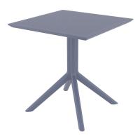 Sky Square Dining Table 27 inch Dark Gray ISP108-DGR