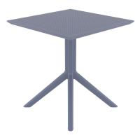 Sky Square Dining Table 27 inch Dark Gray ISP108-DGR - 2