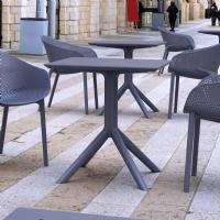 Sky Square Dining Table 27 inch Dark Gray ISP108-DGR - 3