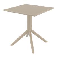 Sky Square Dining Table 27 inch Taupe ISP108-DVR