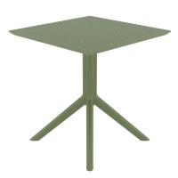 Sky Square Table 27 inch Olive Green ISP108-OLG - 2