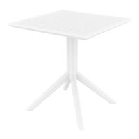 Sky Square Dining Table 27 inch White ISP108-WHI