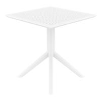 Sky Square Dining Table 27 inch White ISP108-WHI - 2