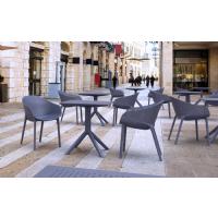 Sky Square Dining Table 27 inch Dark Gray ISP108-DGR - 7