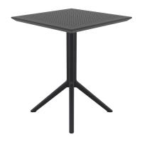 Sky Square Folding Table 24 inch Black ISP114-BLA - 3