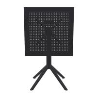 Sky Square Folding Table 24 inch Black ISP114-BLA - 6