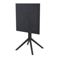 Sky Square Folding Table 24 inch Black ISP114-BLA - 7