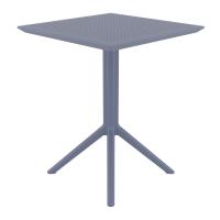 Sky Square Folding Table 24 inch Dark Gray ISP114-DGR - 4