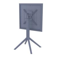 Sky Square Folding Table 24 inch Dark Gray ISP114-DGR - 6