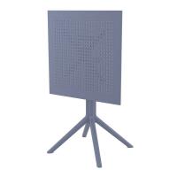 Sky Square Folding Table 24 inch Dark Gray ISP114-DGR - 8