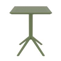Sky Square Folding Table 24 inch Olive Green ISP114-OLG