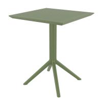Sky Square Folding Table 24 inch Olive Green ISP114-OLG - 2