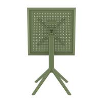 Sky Square Folding Table 24 inch Olive Green ISP114-OLG - 4