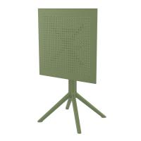Sky Square Folding Table 24 inch Olive Green ISP114-OLG - 7