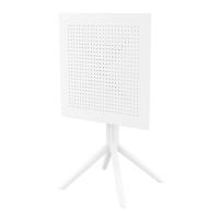 Sky Square Folding Table 24 inch White ISP114-WHI - 8