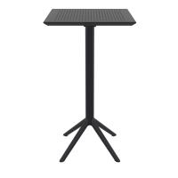 Sky Square Folding Bar Table 24 inch Black ISP116-BLA - 1