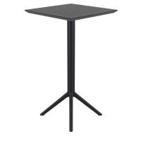 Sky Square Folding Bar Table 24 inch Black ISP116-BLA - 2