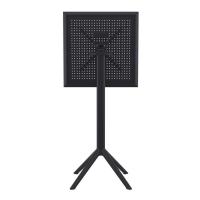 Sky Square Folding Bar Table 24 inch Black ISP116-BLA - 3
