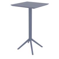 Sky Square Folding Bar Table 24 inch Dark Gray ISP116-DGR