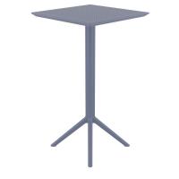 Sky Square Folding Bar Table 24 inch Dark Gray ISP116-DGR - 2