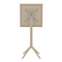 Sky Square Folding Bar Table 24 inch Taupe ISP116-DVR - 3