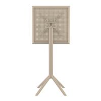 Sky Square Folding Bar Table 24 inch Taupe ISP116-DVR - 3