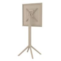 Sky Square Folding Bar Table 24 inch Taupe ISP116-DVR - 4