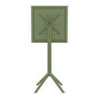 Sky Square Folding Bar Table 24 inch Olive Green ISP116-OLG - 4