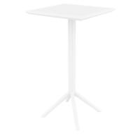 Sky Square Folding Bar Table 24 inch White ISP116-WHI